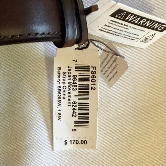 Fossil Men's Carraway Three-Hand Leather Watch Brown Leather Band - Picture 6 of 8